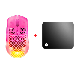 Steelseries Aerox 3 Wireless Gen 2 Mouse + SteelSeries QcK Medium Mouse Pad Bundle Paket