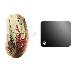 SteelSeries CS2 Dragon Lore Mouse + SteelSeries QcK Medium Mouse Pad Bundle Paket