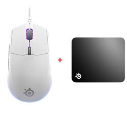 SteelSeries Rival 3 Gen 2 Mouse + SteelSeries QcK Medium Mouse Pad Bundle Paket