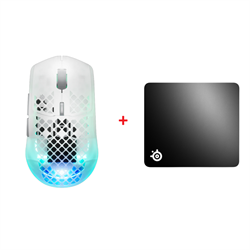 Steelseries Aerox 3 Wireless Gen 2 Mouse + SteelSeries QcK+ Large Mouse Pad Bundle Paket