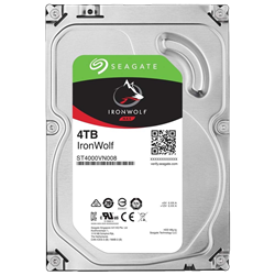 Seagate 4TB Ironwolf 64MB 5900rpm 3.5  SATA 3.0 NAS Harddisk