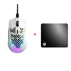 SteelSeries Aerox 3 Mouse + SteelSeries QcK+ Large Mouse Pad Bundle Paket