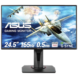 ASUS VG258QR 24.5  165Hz 0.5ms(GtG) DVI-D HDMI DP FreeSync G-Sync FHD TN Gaming Monitör