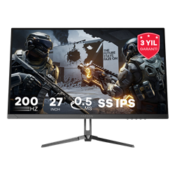 FAZEON X27F200 27" 200Hz 0.5ms HDMI DP HDR FreeSync G-Sync FHD SS IPS Gaming Monitör