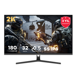 FAZEON X32F180Q 31.5" 180Hz 0.5ms HDMI DP HDR10 FreeSync G-Sync QHD SS IPS Gaming Monitör