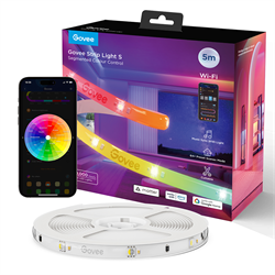 GOVEE RGBICW WiFi+BT Silikon Kaplamalı 5M LED Şerit