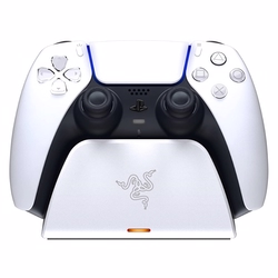 Razer Play Station 5 Dualsense Kablosuz Gamepad için Beyaz Hızlı Şarj Standı