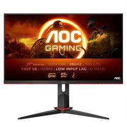AOC 27G2ZN3 27" 280Hz(OC) 0.5ms HDMI DP Adaptive Sync Pivot HDR10 FHD Fast VA Gaming Monitör