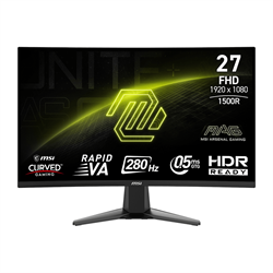 MSI MAG 276CXF 27" 280Hz 0.5ms HDMI DP HDR Ready AdaptiveSync FHD Rapid VA Curved Gaming Monitör