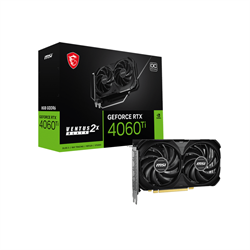 MSI GeForce RTX 4060 Ti 8G VENTUS 2X BLACK E1 OC 8GB GDDR6 128 Bit DLSS 3 Ekran Kartı